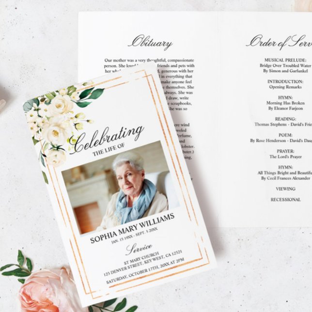 Funeral Order of Service | Blommigtens minnesprogr (Skapare uppladdad)