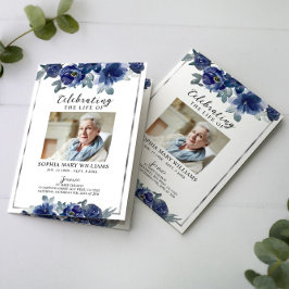 Funeral Order of Service | Blommigtens minnesprogr Kort