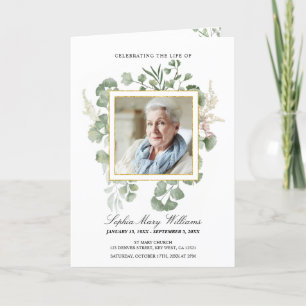 Funeral Order of Service   Blommigtens minnesprogr Program