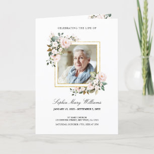 Funeral Order of Service   Blommigtens minnesprogr Program