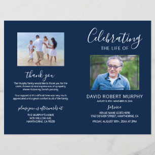 Funeral Order of Service   Fotominnesprogram