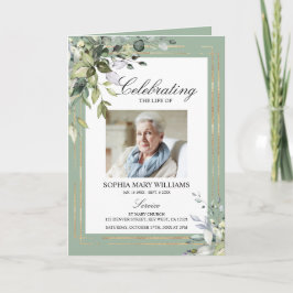 Funeral Order of Service | Gröntens minnesprogram Program