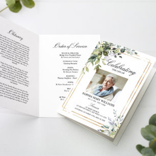 Funeral Order of Service   Gröntens minnesprogram Program