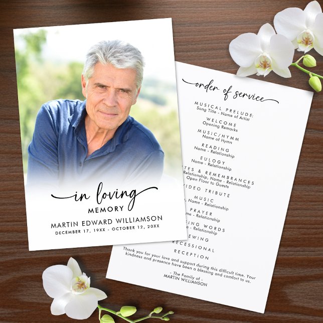 Funeral Order of Service In Loving Memory Program (Skapare uppladdad)