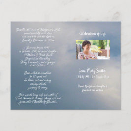 Funeral Order-program för fotominnesanteckning