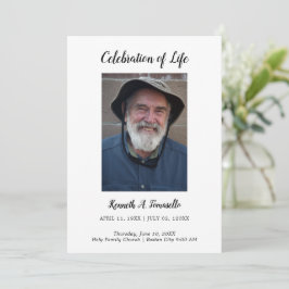 Funeral Photo Flat i klassisk ordningsföljd Program