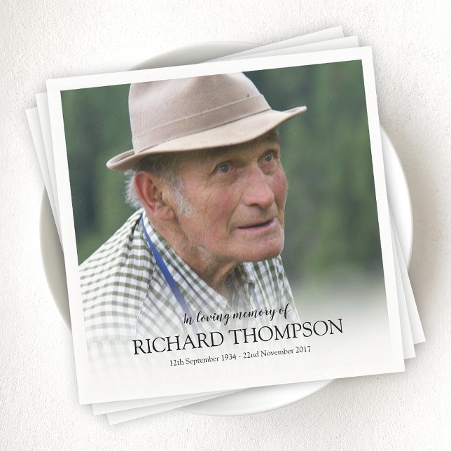 Funeral Photo | Personlig Memorial Pappersservett (Skapare uppladdad)