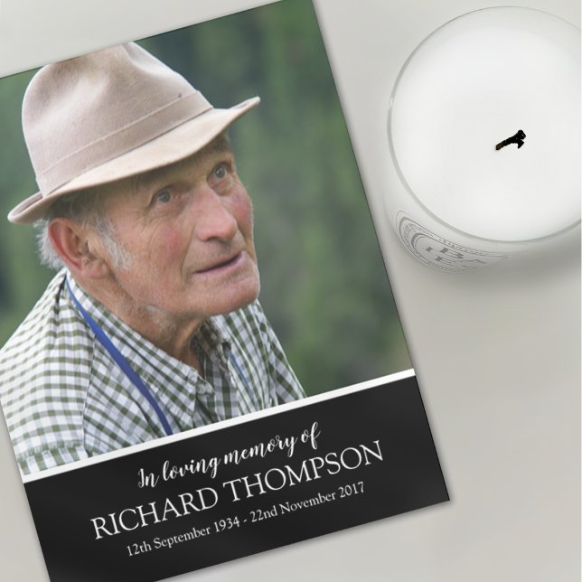 Funeral Photo Tack | Serviceorder Kort (Skapare uppladdad)