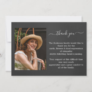 Funeral Photo Tackto You Card Tack Kort