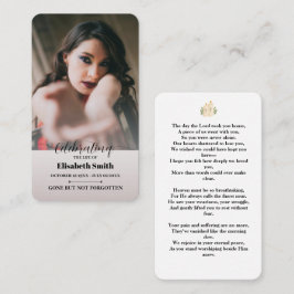 Funeral Prayer Cards - Firande i Life Memoria Visitkort