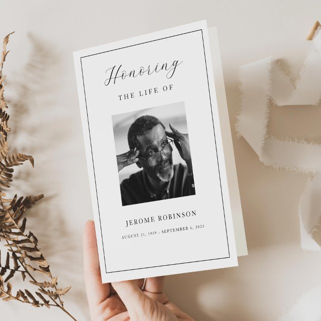 Funeral Program Template Celebration of Life 5 x 7 (Skapare uppladdad)