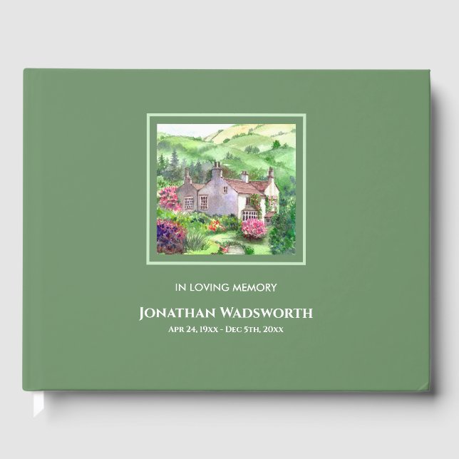 Funeral Rydal Mount William Wordsworth Home Gästböcker (Framsida)