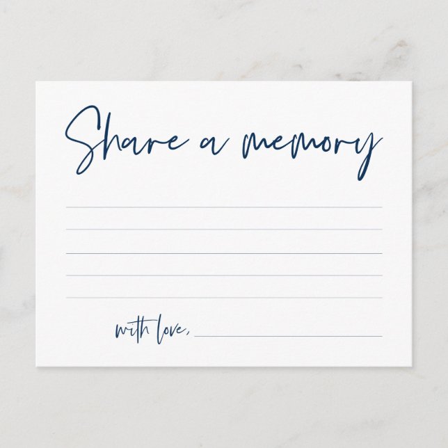 Funeral Service,  minne, marint blåkort Vykort (Framsida)