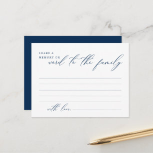 Funeral Service,  minne, Ord-familjekort Vykort