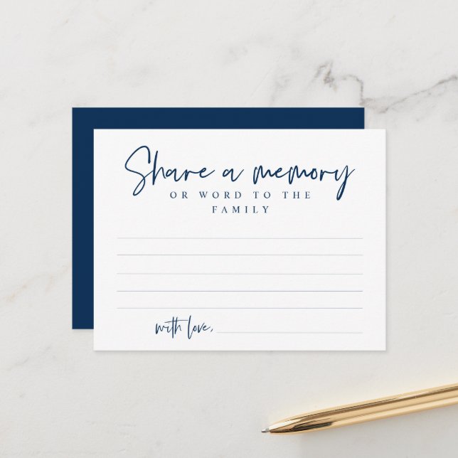 Funeral Service,  minne, Ord-familjekort Vykort (Fram/Back In Situ)