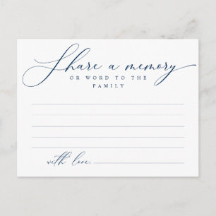 Funeral Service,  minne, Ord-familjekort Vykort