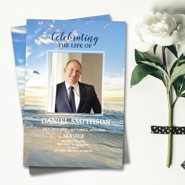 Funeral Service Program Firande of Life Beach (Skapare uppladdad)