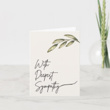 Funeral Sympathy Card