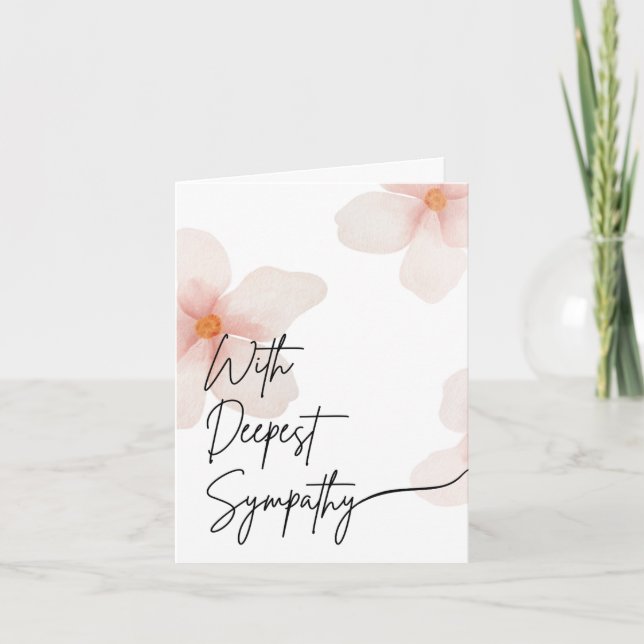 Funeral Sympathy Card Kort (Framsida)