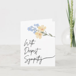 Funeral Sympathy card - med djup sympati Kort