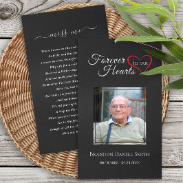 Funeral Sympathy Photo Memorial Prayer Card Visitkort