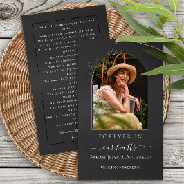 Funeral Sympathy Photo Memorial Prayer Card Visitkort