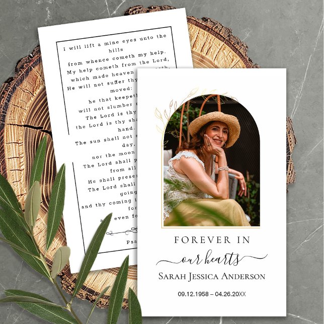 Funeral Sympathy Photo Memorial Prayer Card Visitkort (Skapare uppladdad)