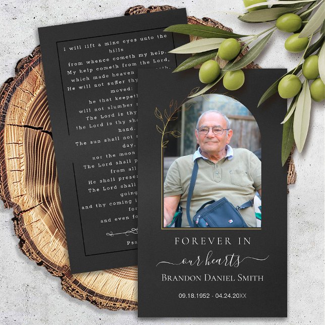 Funeral Sympathy Photo Memorial Prayer Card Visitkort (Skapare uppladdad)