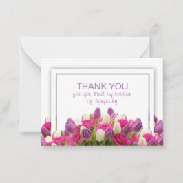 Funeral Tack Anteckningskort