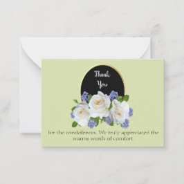 Funeral Tack Anteckningskort