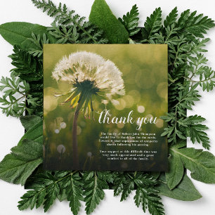 Funeral Tack Dandelion Wish Bereavement Kort