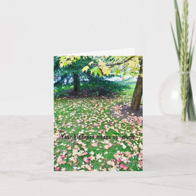 Funeral - Tack från Family Höst löv (Framsida)