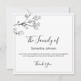 Funeral Tack Grenar och Butterfly One Photo Kort
