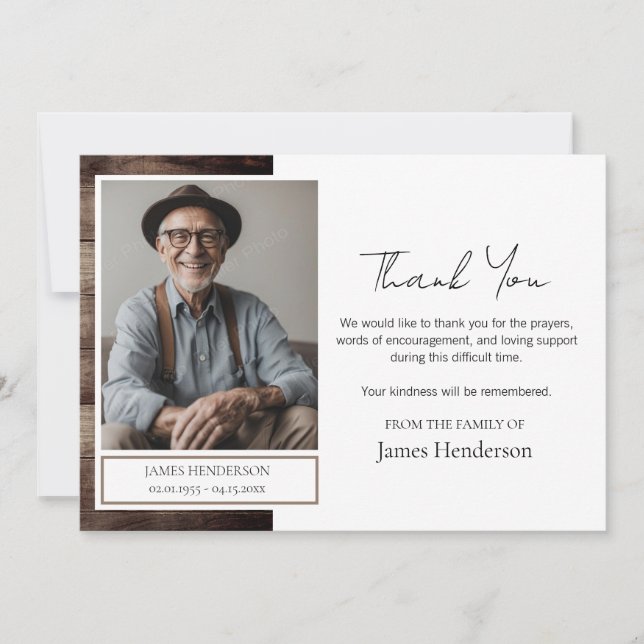 Funeral Tack Photo (Framsida)