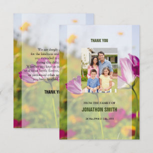 Funeral Tack Photo Card