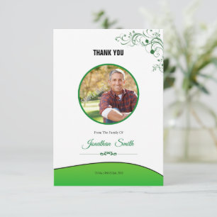 Funeral Tack Photo Card Inbjudningar