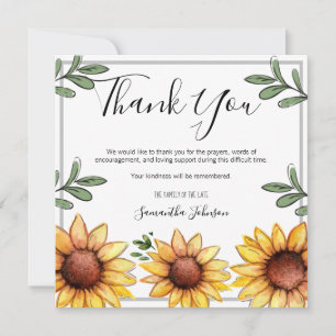 Funeral Tack Rustic Sunwers One Photo Kort