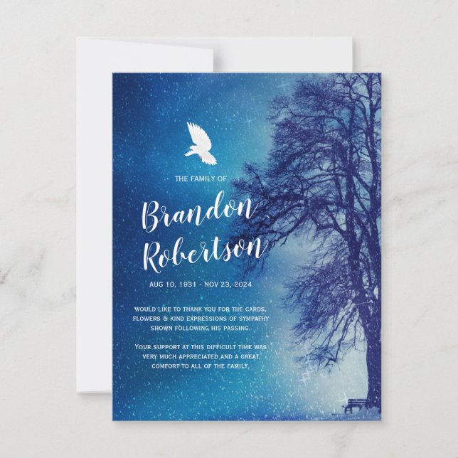 Funeral Tack | Träd Dove Memorial (Framsida)