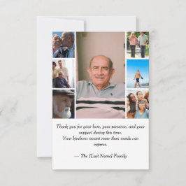 Funeral Thank You Card  Tack Kort