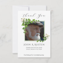 Funeral Thank You Card 