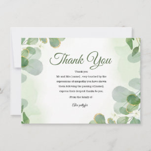 Funeral Thank You Card Tack Kort