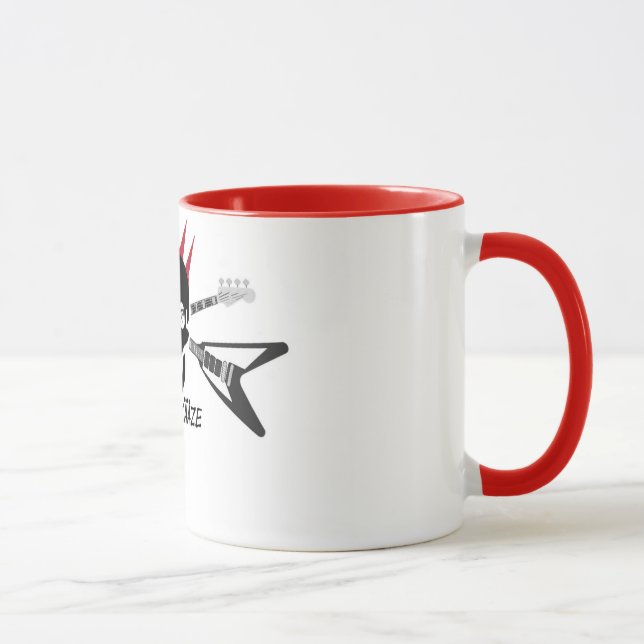 Fünf Kääze Tasse mit farbigem Rand Mugg (Höger)