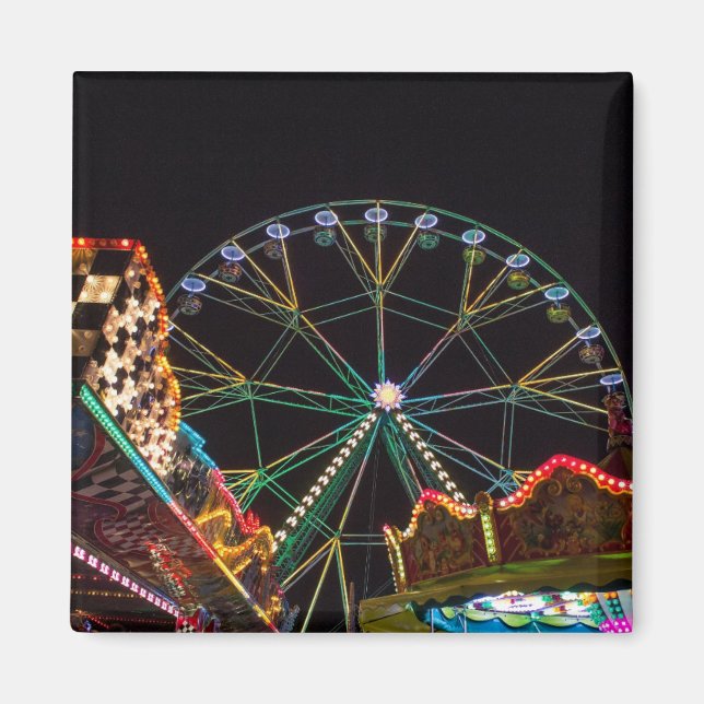 Funfair på natten magnet (Framsidan)