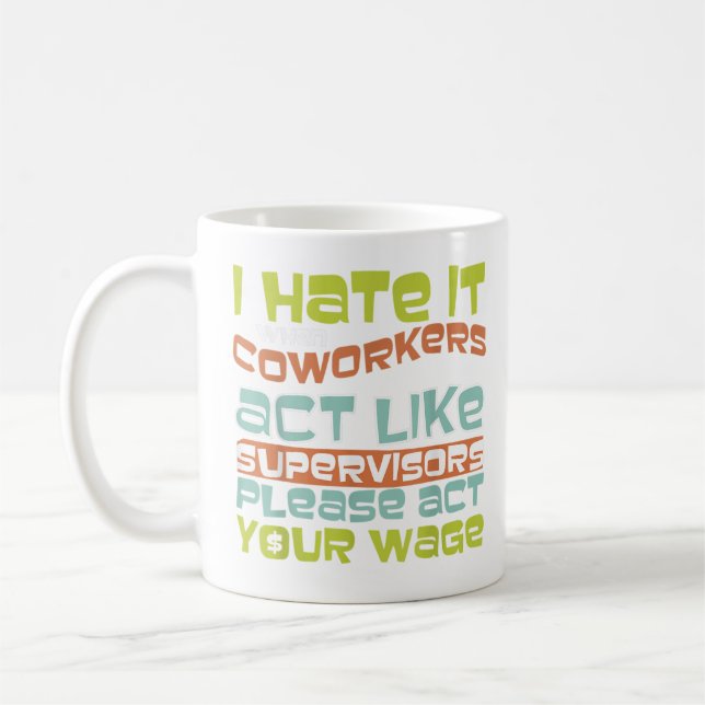 Fungera din lön - Roligtens gåva till Office Polit Kaffemugg (Vänster)
