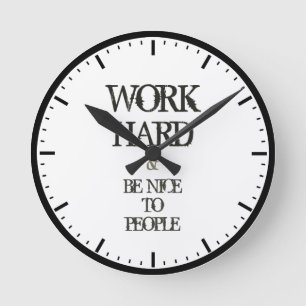 Fungera hårt och var trevlig att bemanna rund klocka