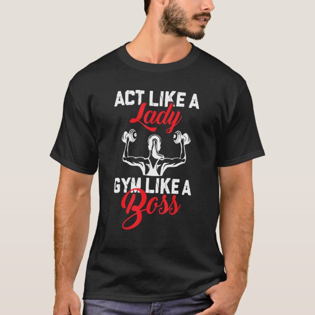 Fungera som en Dam-bränn som en Chef T Shirt (Framsida)