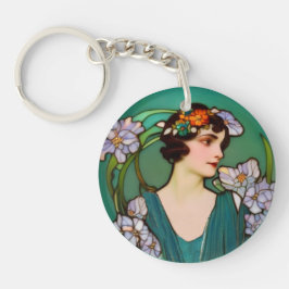 Fungerande 1920-talet Dam i Art nouveau stil - läg