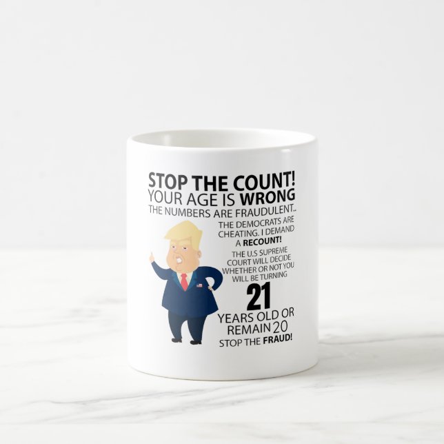 Fungerande 21:a födelsedag Nuvarande födelsedag i  Kaffemugg (Center)