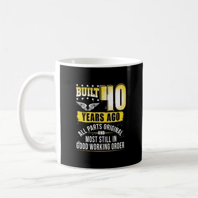 Fungerande 40-dagars B-dagars gift-lek - 40 år Kaffemugg (Vänster)