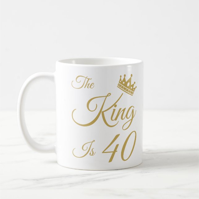 Fungerande 40:e födelsedag För manar Kaffemugg (Vänster)